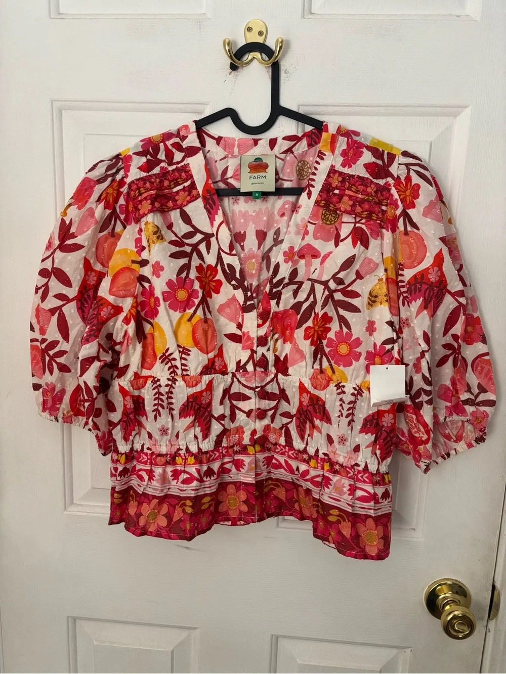 FARM Rio neck blouse